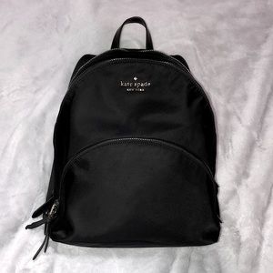 Authentic Kate Spade Karissa Large Nylon Backpack Black